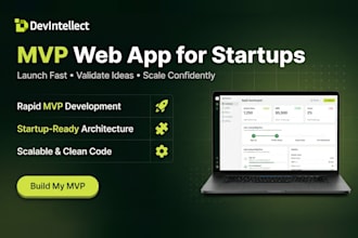 build an mvp web app for startups and saas