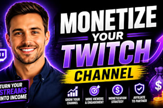 promote your twitch channel for affiliate and partner monetization