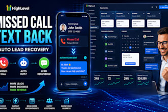 setup gohighlevel missed call text back automation for lead conversion