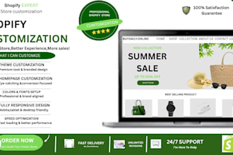 design and customize your shopify store professionally