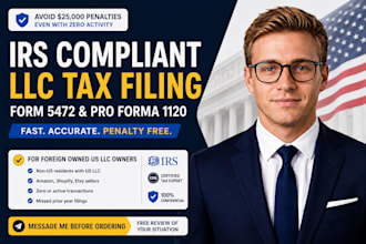 file form 5472 1120 for foreign owned llc tax filling ein filling with irs