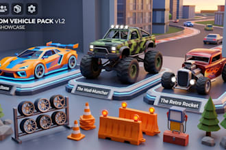 create roblox car models, 3d car model, vehicles, driving game asset, car mesh