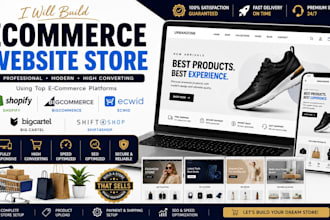 build shopify bigcommerce ecwid big cartel shift4shop ecommerce website store