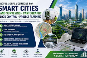 smart cities land surveying cartography flood control project planning