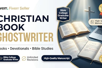ghostwrite your christian book or ebook