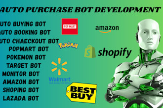 develop amazon auto buying bot and target checkout bot