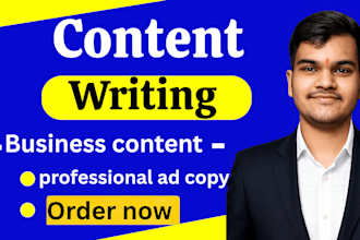 write creative ad copy, for your business