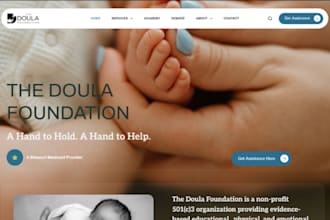 design wix holistic doula website midwife prenatal care maternity website