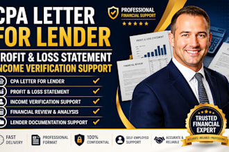 sign, write cpa usa letter, financial profit and loss, cpa letter for lender
