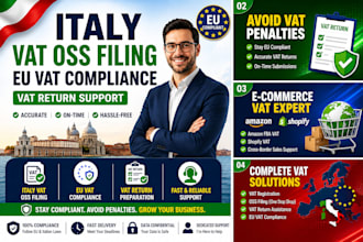 handle italy vat oss filing, eu vat compliance and vat return