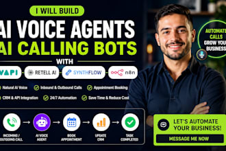 build ai voice agents, ai calling bots with vapi, retell ai