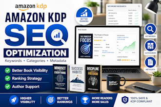 optimize amazon KDP book metadata, keywords and categories for better ranking