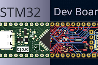 design pcb circuits and program esp32, stm32 microcontrollers