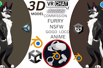do vrchat furry avatar