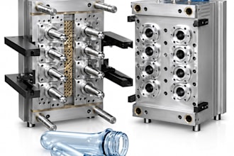 create blow mold design, ebm, ibm, sbm, siemens nx cad for plastic manufacturing
