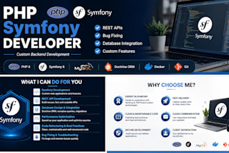 develop a PHP symfony web application