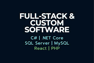 develop custom software and web applications