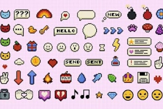 do pixel art icon gui items indie game assets hud