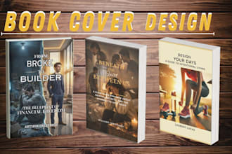 design romance, fantasy, nonfiction book cover design, format and typesetting