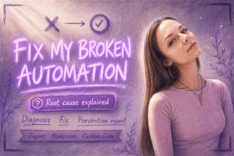 diagnose and fix your broken zapier, make, or custom automation