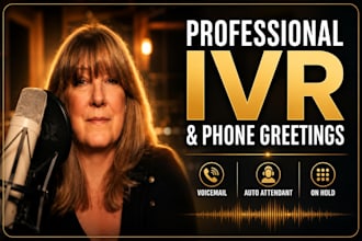 record a professional IVR and voicemail greeting