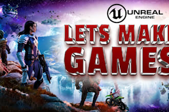 develop action adventure game with unity or unreal engine 5 with multiplayer