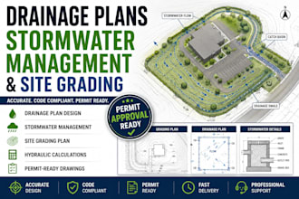 design drainage plans stormwater management and site grading