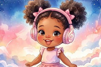 illustrate children story book illustration, watercolor illustration