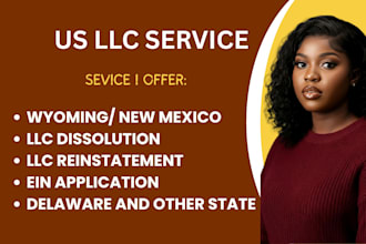 us llc formation, llc dissolution, reinstatement for new mexico, wyoming, ein