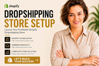 design or redesign your shopify dropshipping store or shopify website design