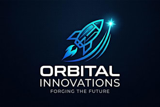 design a modern rocket logo for startups, technology, and innovative brands
