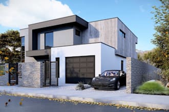 design luxury modern house exteriors and renderings