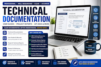 create professional technical documentation and reports