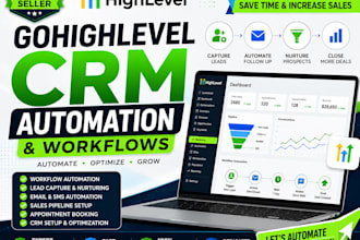 build gohighlevel CRM automations and workflows
