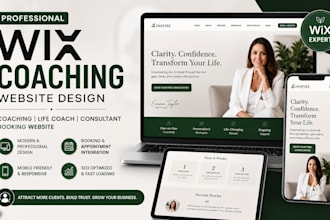 redesign wix coaching website life coach website consultant website