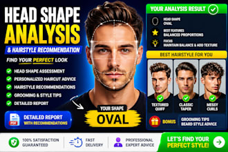analyze your head shape and recommend the best haircut for you