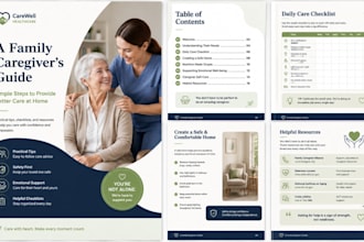 design healthcare ebook lead magnet, workbook freebie and pdf format