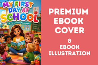 illustrate children storybook, kids book illustration and children book design