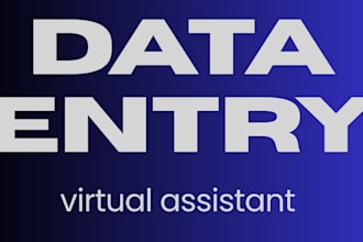 be your virtual assistant for data entry and copy paste tasks
