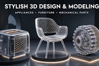 do stylish product design, 3d printing, stl, 3d cad modeling
