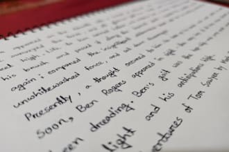 hand write notes and letter