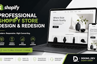 design professional shopify websites