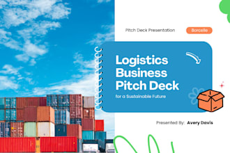 design logistics business pitch deck trucking pitch deck freight pitch deck