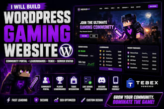 build a wordpress gaming website with leaderboard and tebex integration