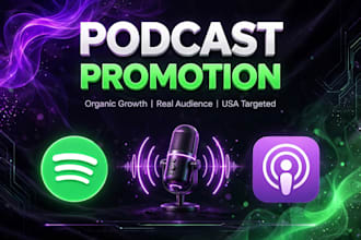 do organic podcast promotion for spotify and apple podcasts