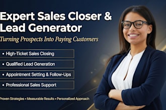 be your sales closer for high ticket sales and lead generation