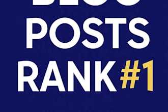write SEO blog post that ranks on google