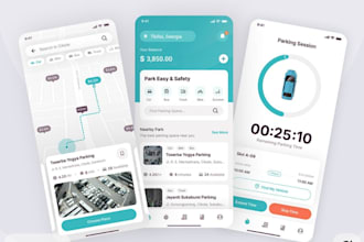 develop a smart parking mobile app for android and IOS