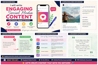 create engaging captions and scripts