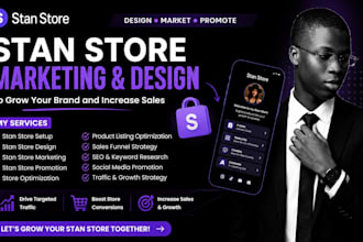 promote stan store, stan store marketing, stan store design to drive sales